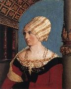 HOLBEIN, Hans the Younger Portrait of the Artist's Wife oil painting reproduction